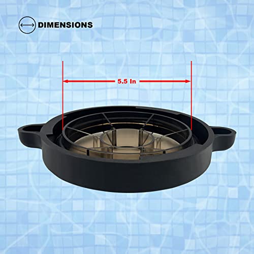 Poolzilla Replacement Pool Pump Basket Cover, Compatible with Splapool Above-Ground and In-Ground Pool Pumps, Comes with O-Ring