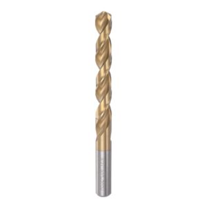 harfington twist drill bit 12.6mm titanium coated (hss-e) m42 high speed steel 8% cobalt straight shank for stainless steel aluminum alloy metal