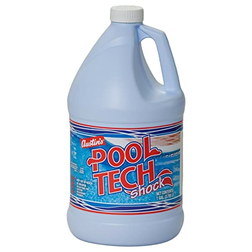 Liquid Chlorine Pool Shock 12.5% Sodium Hypochlorite 128fl oz, 2 Gallons/Pack for Swimming Pools, Hot Tubs and Spa's