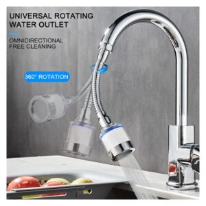 360°Rotation Kitchen Faucet Bathroom Faucet Aerator Water Saving High Pressure Nozzle Tap Adapter Bathroom Sink Spray Shower (Color : 7.5 Filter Faucet)