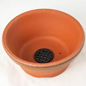 Japanese Tokoname Bonsai Training Pot, Cactus & Succulent Planter with Mesh - 4.25"x 4.25"x 2"