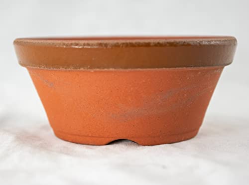 Japanese Tokoname Bonsai Training Pot, Cactus & Succulent Planter with Mesh - 4.25"x 4.25"x 2"