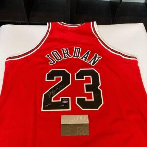 michael jordan "hall of fame 2009" signed chicago bulls jersey uda upper deck - autographed nba jerseys