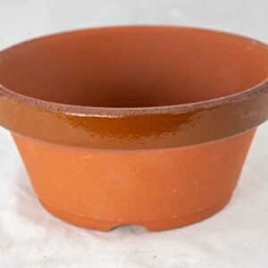 Japanese Tokoname Bonsai Training Pot, Cactus & Succulent Planter with Mesh - 5"x 5"x 2.25"