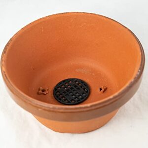 Japanese Tokoname Bonsai Training Pot, Cactus & Succulent Planter with Mesh - 5"x 5"x 2.25"