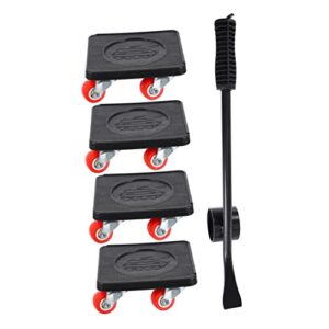 villcase 1 set mover moving pulleys home moving device household moving tools bed moving shifter multipurpose tool furniture moving device multitools bracket rubber wheel dolly