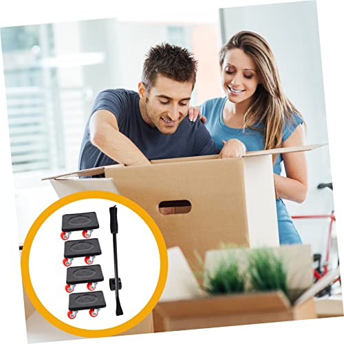 VILLCASE 1 Set Mover Moving Pulleys Home Moving Device Household Moving Tools Bed Moving Shifter Multipurpose Tool Furniture Moving Device Multitools Bracket Rubber Wheel Dolly