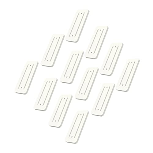 Toddmomy 12pcs Plastic Self Surge Paper Desk No Adhesive Wall-Mounted Free Office Strip Wall Sticker Router Power Punch for Socket Tv Cable Fixator Mounted Protector Stand Computer