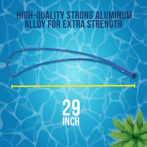 U.S. Pool Supply Swimming Pool Safety Hook - Emergency Life-Saving Rescue Equipment, Help Struggling, Drowning Swimmers, Teaching Preserver - Strong Aluminum Alloy, Attaches to 1-1/4" Telescopic Poles