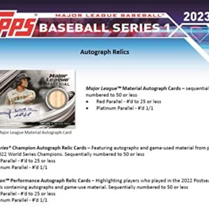 2023 Topps Series 1 Baseball Value Box