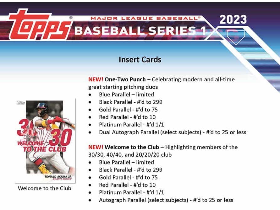 2023 Topps Series 1 Baseball Value Box