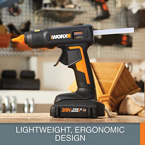 Worx 20V Power Share Full-Size Hot Glue Gun WX045L.9- (Tool Only)