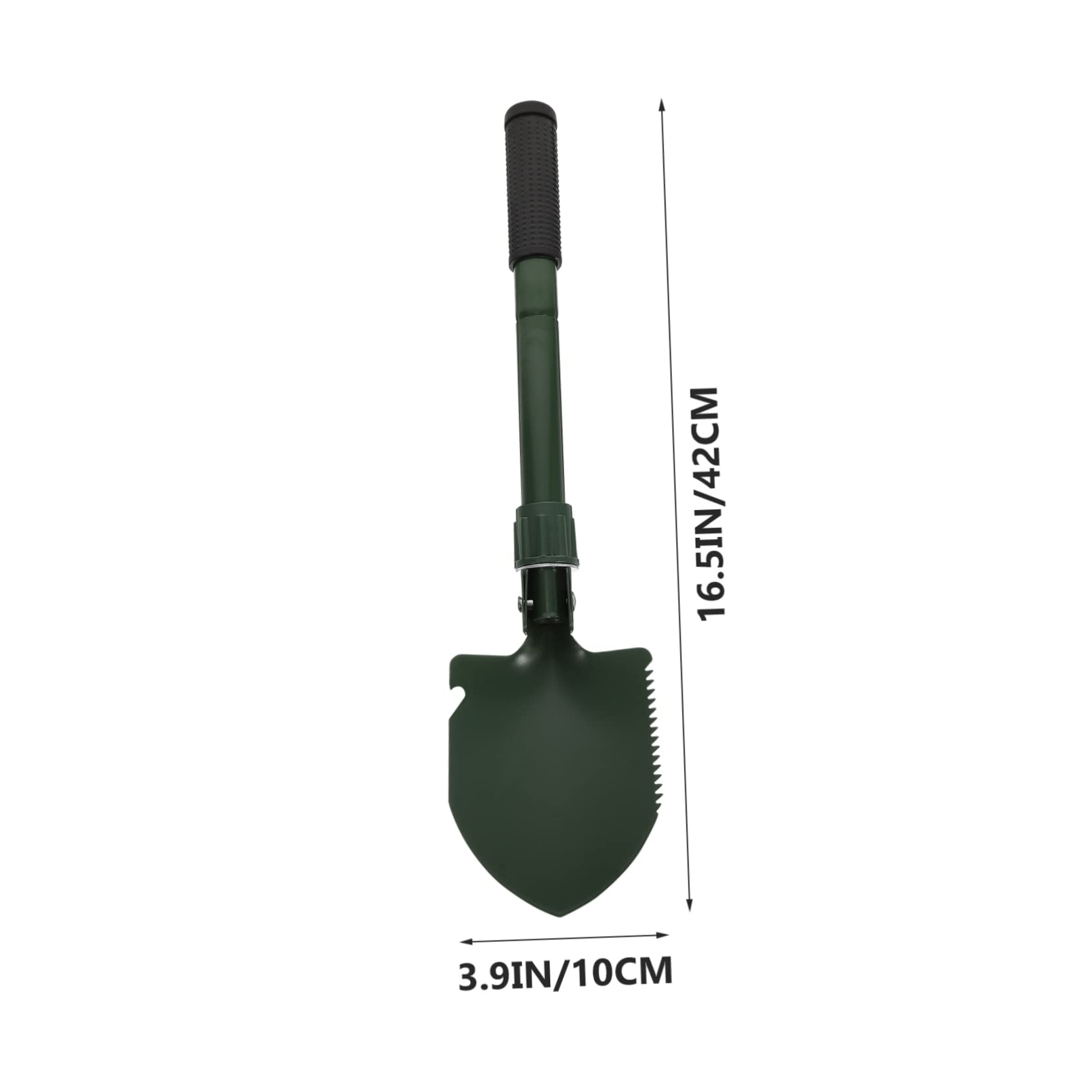 CLISPEED 3 Sets Snow Shovel Tri- Fold Handle Shovel Weeding Shovel Spade Shovel Soil Trowel Multipurpose Tool Pointed Garden Trowel Flower Shovel Beach Shovel Snow Removal Stainless Steel