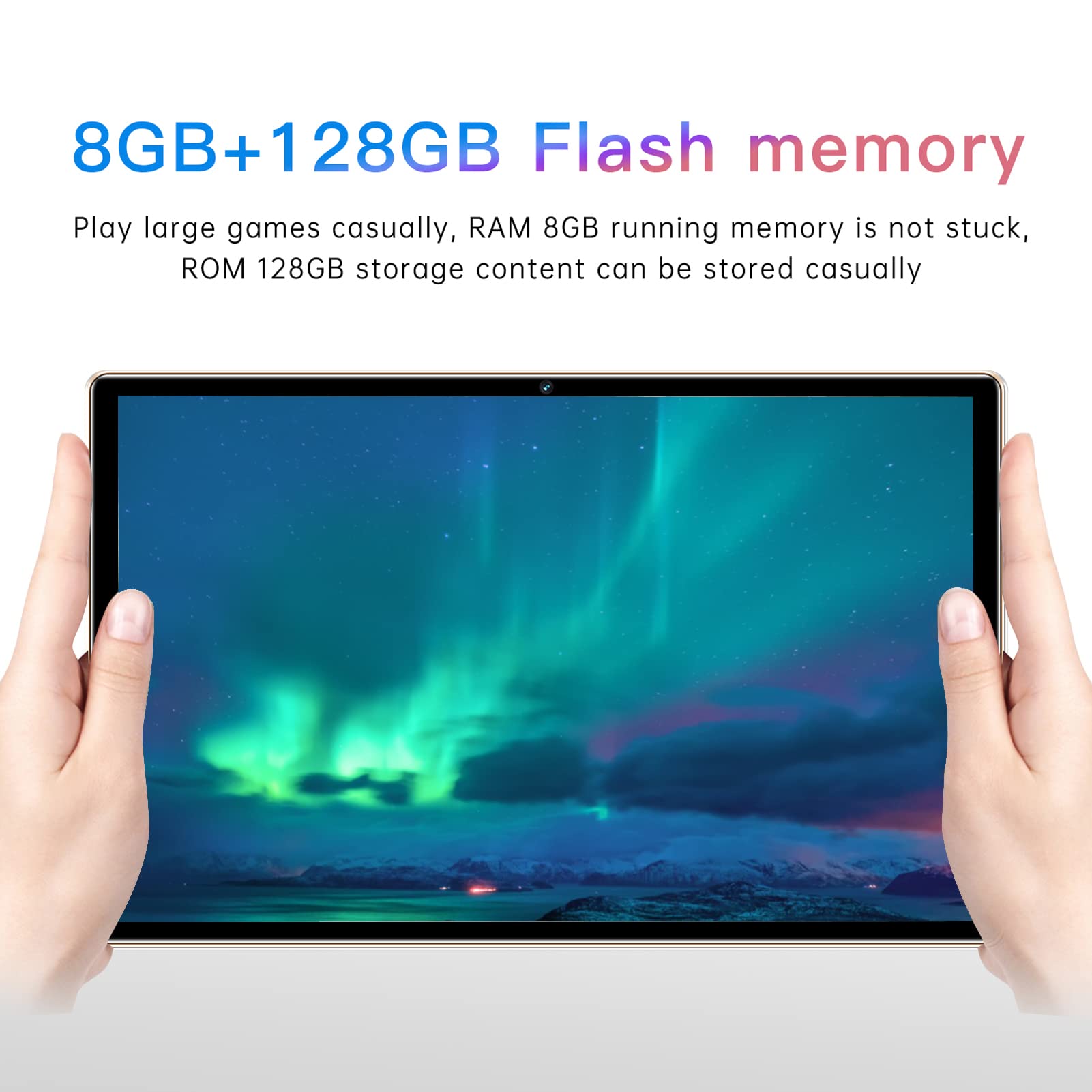 Pomya Tablet, 10 Inch 5G WiFi HD Tablet for Android 11, 8GB RAM 128GB ROM Tablet Supports 4G Network Calls, 7000mAh USB C Rechargeable Tablet for Daily Use