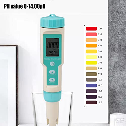 Hyuduo Water Quality Meter ORP PH TDS Temp EC Salinity SG 7 in 1 0 to10000ppm Accurate Digital Water Testing Pen for Drinking Water Aquariums