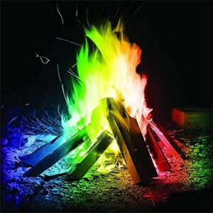 magical flames fire color changing fire packets color fire packets camping accessories camping gear firecrackers camping gifts party festival supplies fireplace supplies outdoor bonfire 1pcs 30g