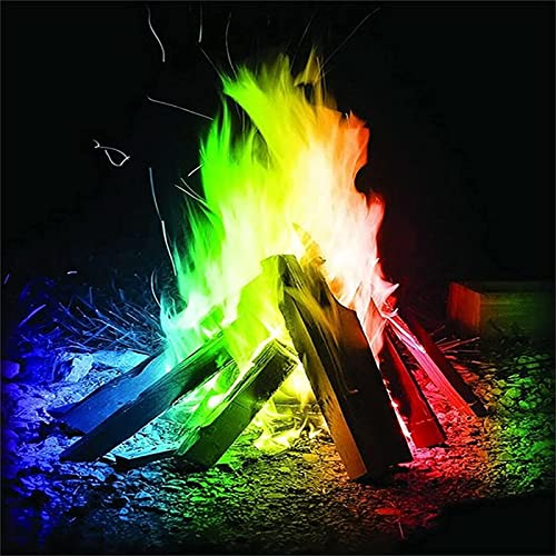 Magical Flames Fire Color Changing Fire Packets Color Fire Packets Camping Accessories Camping Gear Firecrackers Camping Gifts Party Festival Supplies Fireplace Supplies Outdoor Bonfire 1Pcs 30g