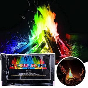 Magical Flames Fire Color Changing Fire Packets Color Fire Packets Camping Accessories Camping Gear Firecrackers Camping Gifts Party Festival Supplies Fireplace Supplies Outdoor Bonfire 1Pcs 30g