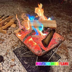 Magical Flames Fire Color Changing Fire Packets Color Fire Packets Camping Accessories Camping Gear Firecrackers Camping Gifts Party Festival Supplies Fireplace Supplies Outdoor Bonfire 1Pcs 30g