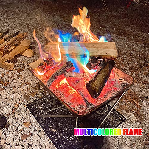 Magical Flames Fire Color Changing Fire Packets Color Fire Packets Camping Accessories Camping Gear Firecrackers Camping Gifts Party Festival Supplies Fireplace Supplies Outdoor Bonfire 1Pcs 30g