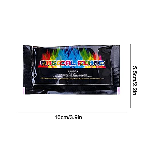 Magical Flames Fire Color Changing Fire Packets Color Fire Packets Camping Accessories Camping Gear Firecrackers Camping Gifts Party Festival Supplies Fireplace Supplies Outdoor Bonfire 1Pcs 30g