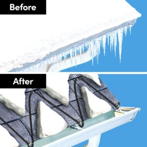 WarmlyYours Ice Shield Roof & Gutter Deicing Cable Kit, Protect from Ice and Snow Damage (20 ft)
