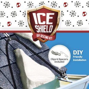 WarmlyYours Ice Shield Roof & Gutter Deicing Cable Kit, Protect from Ice and Snow Damage (20 ft)
