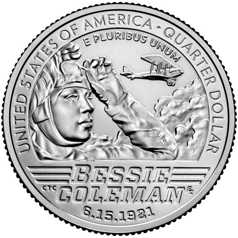 2023 P, D Bessie Coleman, American Women Quarter Series 2 Coin Quarter Seller Uncirculated