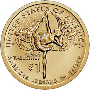 2023 d native american (sacagawea/golden) dollar 25 coin bankroll dollar us mint uncirculated