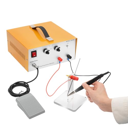 Gdrasuya10 600W Spot Welder Spot Welding Machine 110V 1-80A Jewelry Welding Machine for Gold, Silver and Platinum, with Foot Pedal Control