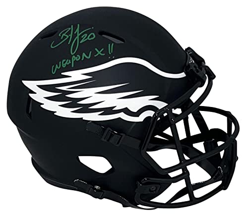 Brian Dawkins Signed Philadelphia Eagles Full Size Eclipse Helmet W/Weapon X - Autographed NFL Helmets