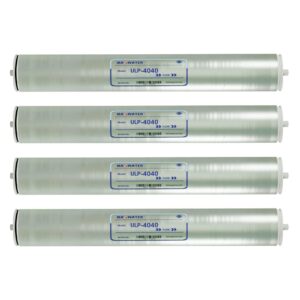 max water reverse osmosis 4040 commercial ro membrane (ulp-4040: 2600gpd) size 4" x 40" good for industrial, agricultural, whole house & more (4)