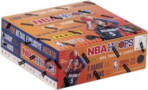 2022-23 hoops nba basketball retail box 24 packs per box 8 cards per pack factory sealed box