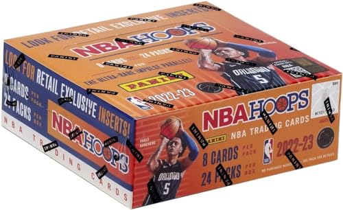 2022-23 Hoops Nba Basketball Retail Box 24 Packs Per Box 8 Cards Per Pack Factory Sealed Box