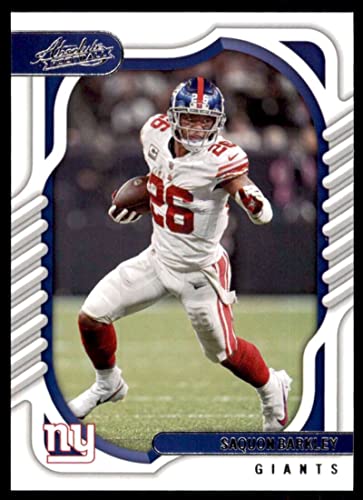 Football Trading Card NFL 2022 Panini Absolute #48 Saquon Barkley NM Near Mint NY Giants