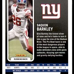 Football Trading Card NFL 2022 Panini Absolute #48 Saquon Barkley NM Near Mint NY Giants