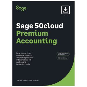 sage 50cloud premium accounting 2023 u.s. 5-user 1-yr subscription cloud connected small business accounting software [pc download]