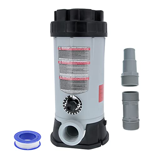 U.S. Pool Supply Professional Off-Line Pool Automatic Chlorine Feeder, CL-220-9 lb Chemical Capacity, Compatible with Hayward Off-Line Chlorinator - Above Ground Swimming Pools, Easy Installation