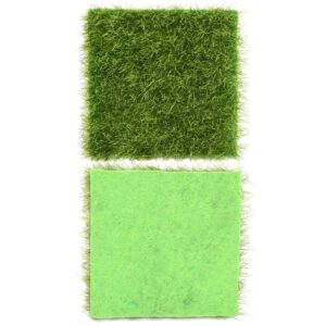 gloglow micro landscape ornaments, bonsai craft decor, simulated grass turf for micro landscape