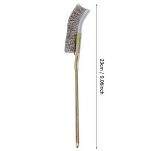 Zerodis Garden Tool, Curved Head Bonsai Brush, Curved Head/Straight Head for Beginners Bonsai Enthusiasts (Elbow Tip)