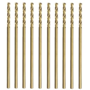 MAX-CRAFT 10Pcs 1/8 in.x 6 in. Cobalt Drill Bit Aircraft Extension Extra Long Deep Hole Metal Drill