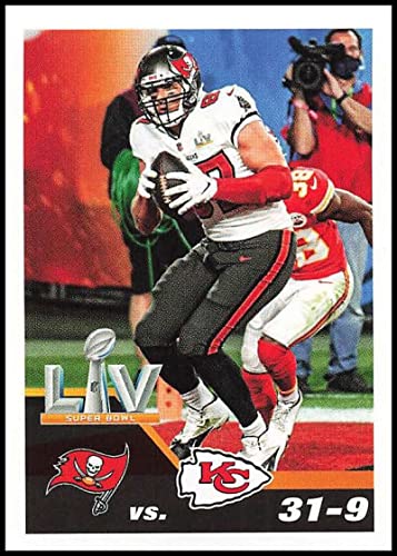 2021 Panini Stickers #18 Rob Gronkowski Super Bowl LV NFL Football Mini Sticker Trading Card