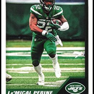 2021 Panini Stickers #92 La'Mical Perine New York Jets NFL Football Mini Sticker Trading Card