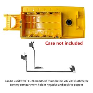 XBERSTAR Battery Compartment Contact Piece Compatible with FLUKE 287 289 Multimeter Battery Contact Plate Replacement Parts (Positive+Negative)
