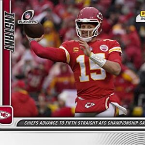 New 2023 Panini Instant PATRICK MAHOMES II Authentic Football Card #206 (5th Straight AFC Championship Game) - LIMITED PRODUCTION of ONLY 326 - Kansas City Chiefs