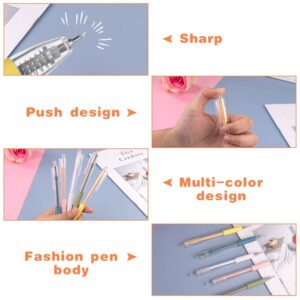 AUAUY Knife Pen Craft Cutting Tools, 5PCS Cartoon Pattern Student Utility Knife Pen with 5PCS Cutter Head Refills, Retractable Carving Pen Knife, Precision Paper Cutter Pen for DIY Project & Art Hobby