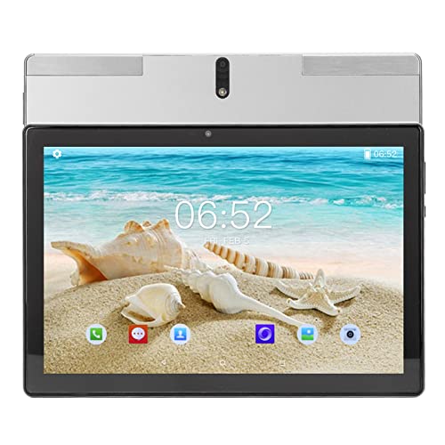 VINGVO 10.1in Tablet, 100-240V HD Tablet 6GB 128GB 2.4G 5G WiFi for Android8.1 for Drawing (US Plug)