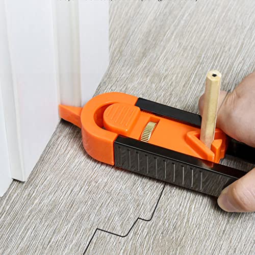 Profile Scribing Ruler Contour Contour Gauge Profile Tool Gauge with Lock Contour Gauge Precise for Construct Cutting Drawing Tiling Laminate Tile Edge Shaping Wood