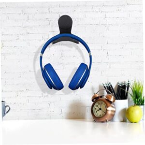 Parliky 6pcs Headphone Hanger Headset Sound Bar Stand Wall Clothes Rack Desk Hook Holder for Headphone Under Desk Hook for Headset Wall Hanger Rack Hook Desktop Wall Hanging TPU