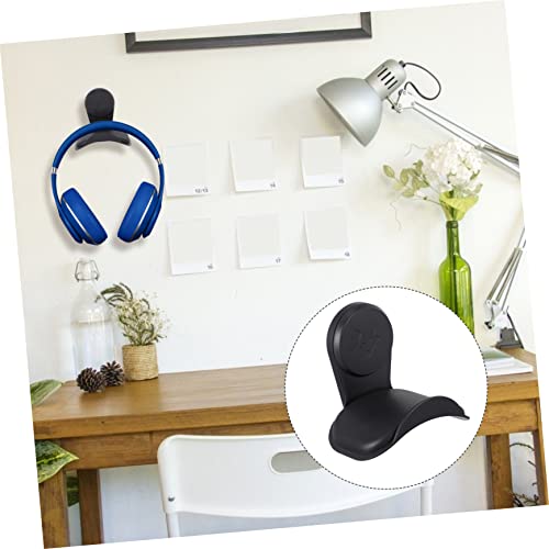 Parliky 6pcs Headphone Hanger Headset Sound Bar Stand Wall Clothes Rack Desk Hook Holder for Headphone Under Desk Hook for Headset Wall Hanger Rack Hook Desktop Wall Hanging TPU